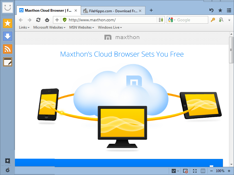 Maxthon Cloud Browser Free Download Offline Installer