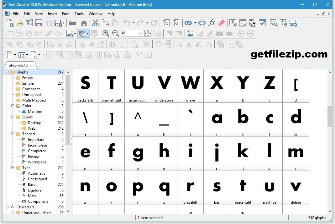 FontCreator Professional 15.0.0.2945 download the last version for ios