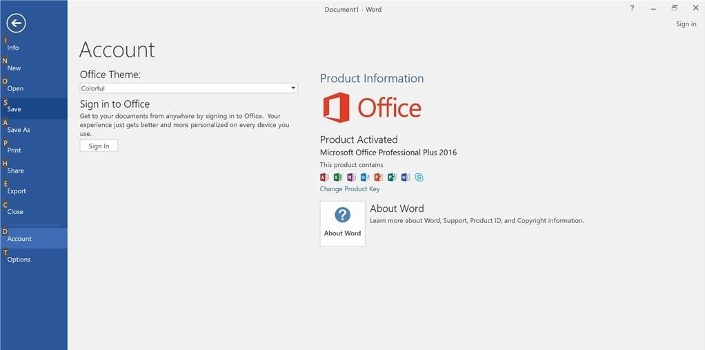 what is included in microsoft office professional plus 2016