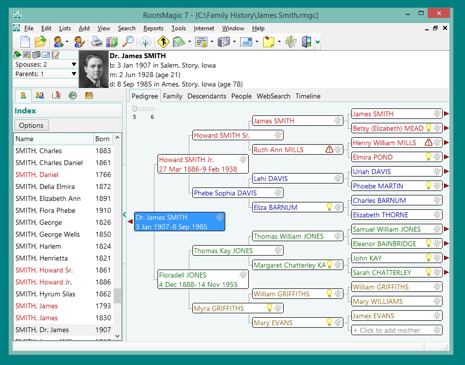 merge files for rootsmagic 7