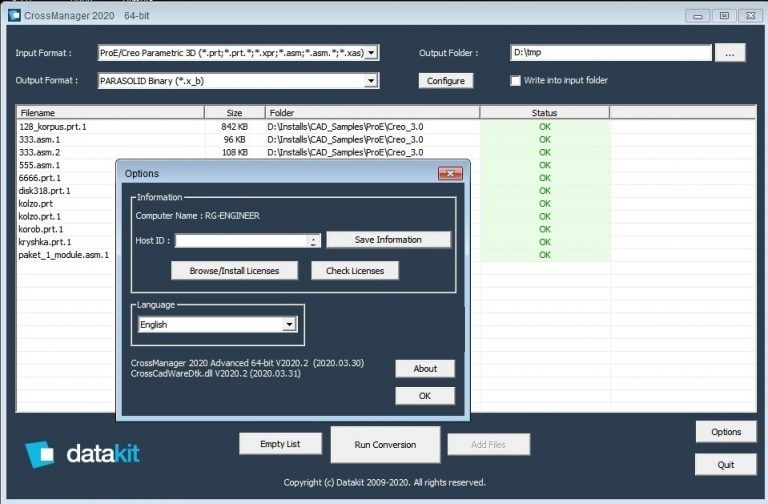 crossmanager datakit