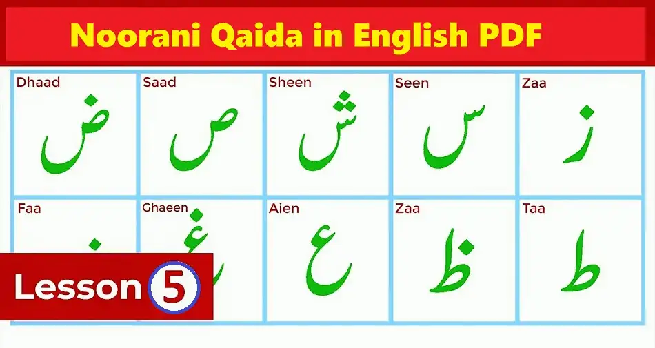 Noorani Qaida in English